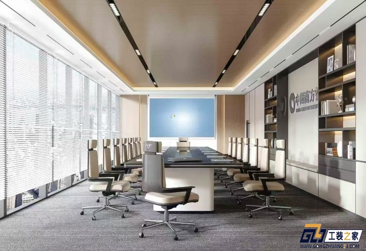 西安辦公室設(shè)計效果圖案例分享裝修案例